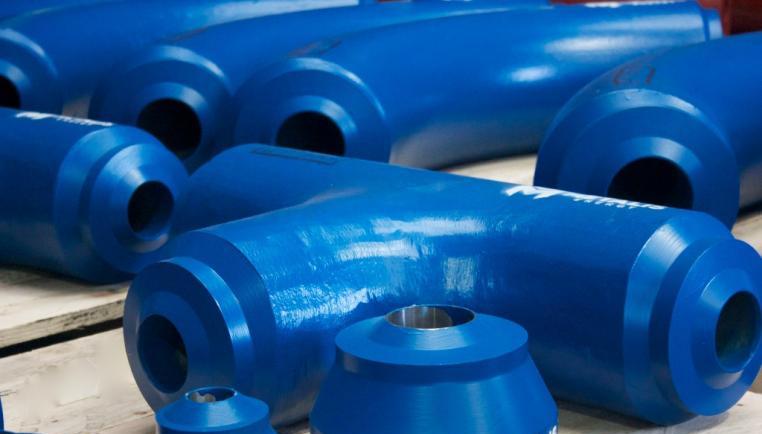 Marcore long sweep fittings on a pallet ready for shipping